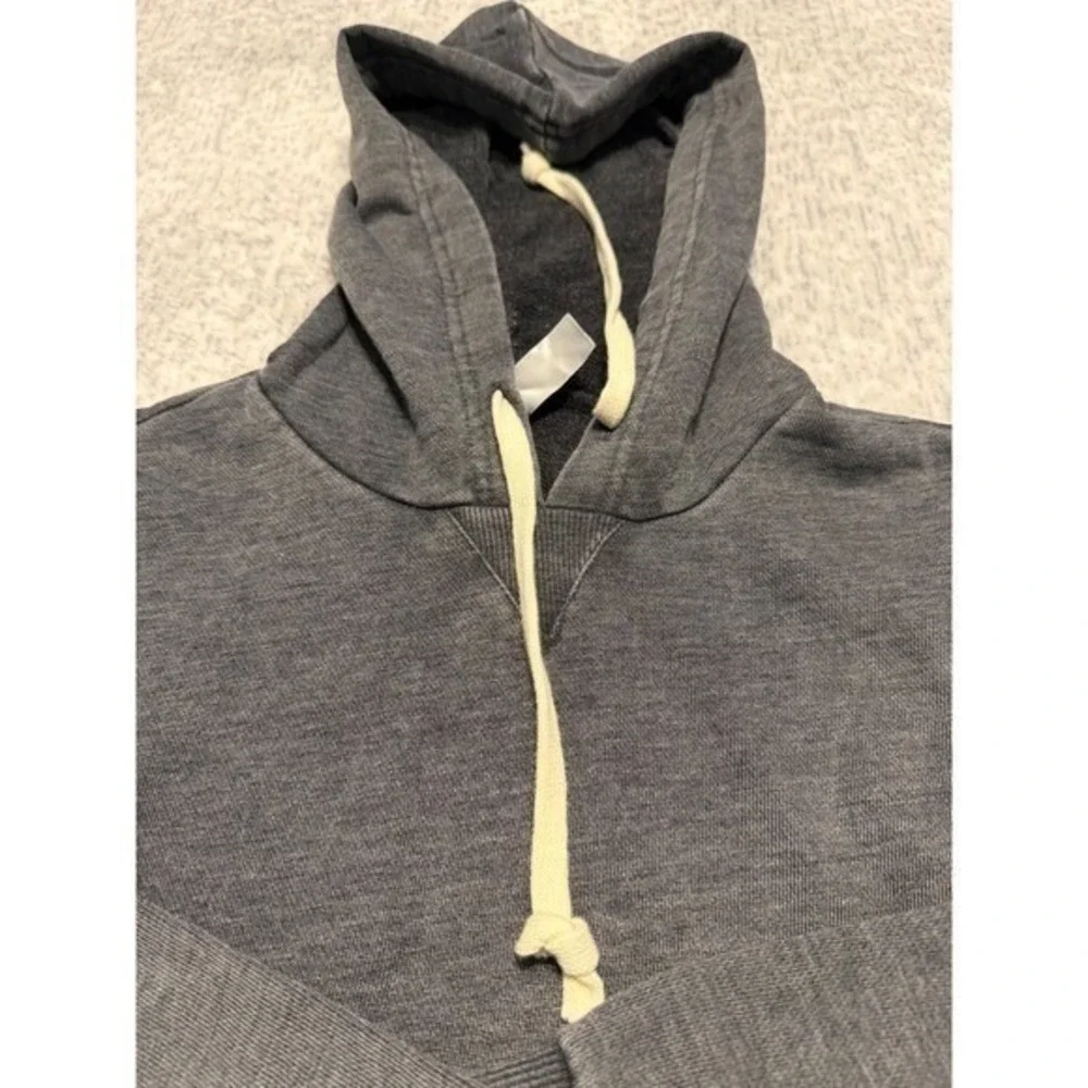 Alternative Apparel Charcoal Grey Washed Pullover Hoodie Size S NWOT raw‎ hem